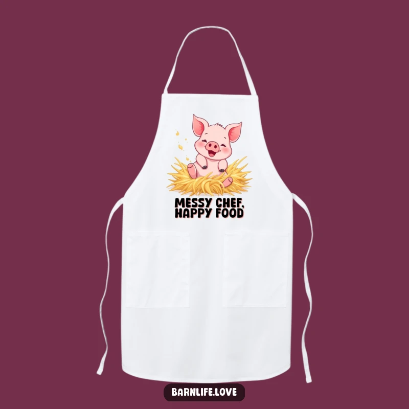 Funny Piglet Apron: Cute Farm Animal Kitchen Wear for Humorous Chefs