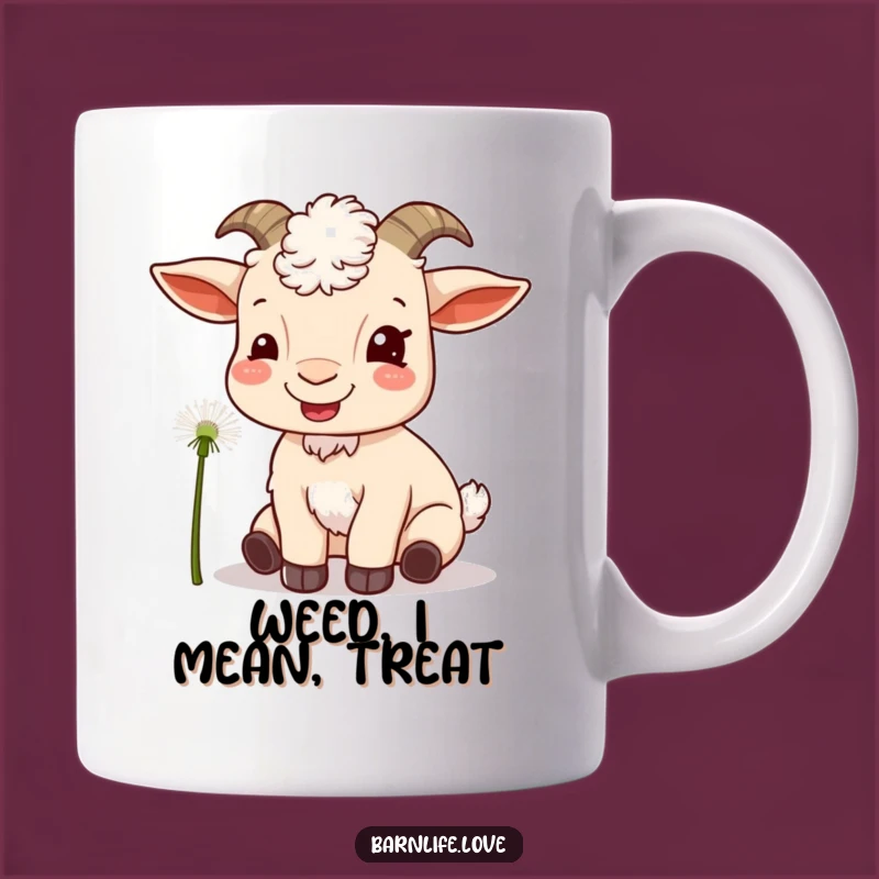 Funny Goat Munching Mug: Hilarious Farm Animal Delight Gift