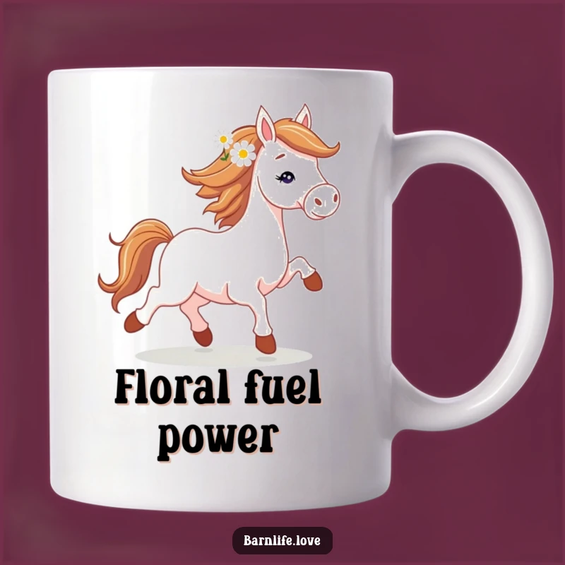 Funny Horse Trotting Mug: Spirited Equine Humor Gift for Riders