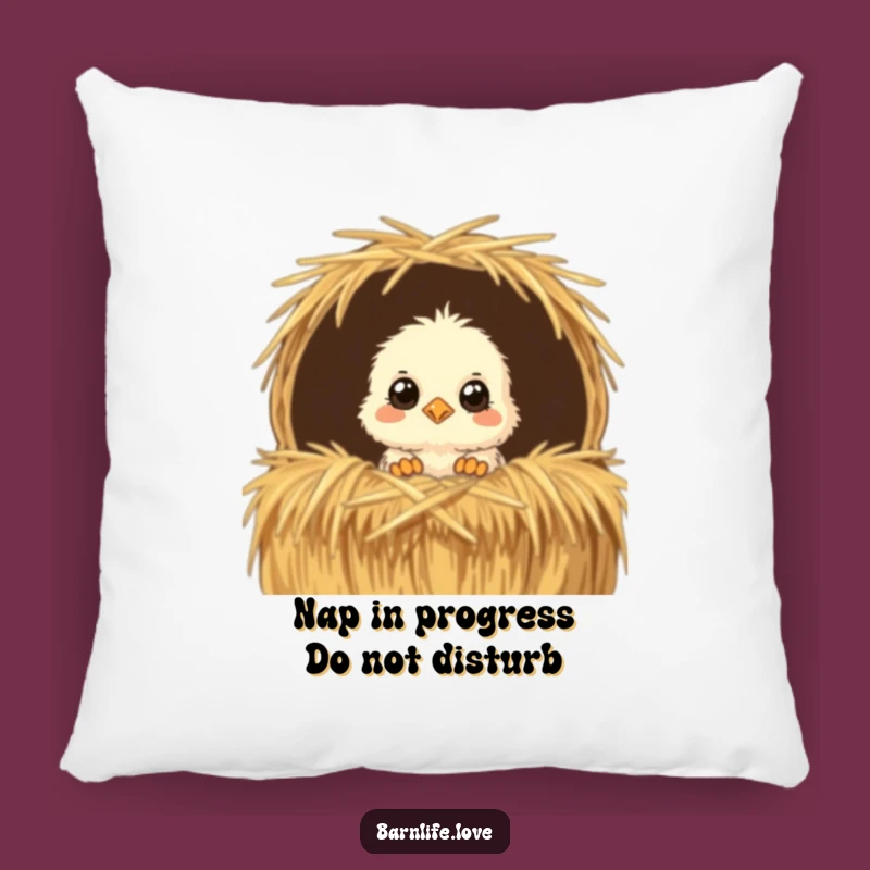 Funny Chick Pillow: Soft Farm Animal Cushion for Humorous Comfort
