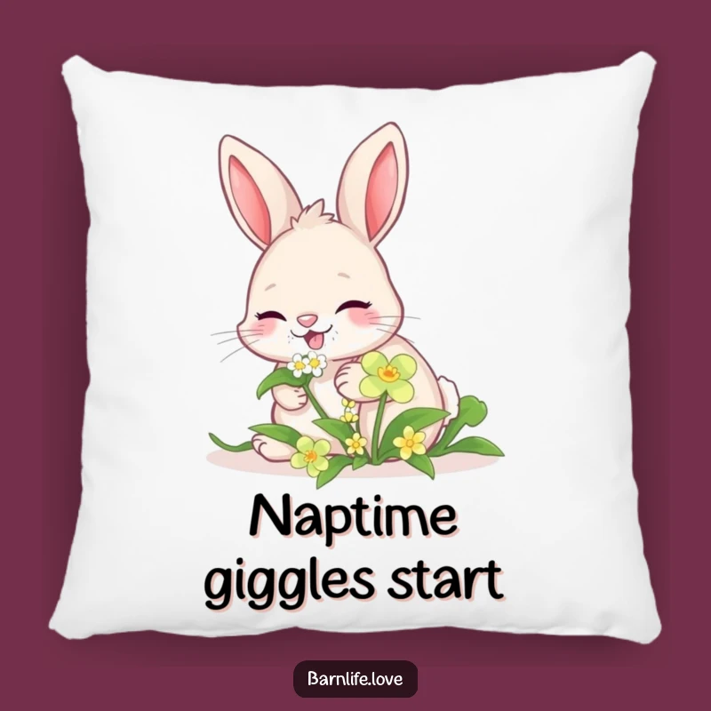Funny Giggling Bunny Pillow: Cozy Comfort with a Whimsical Touch