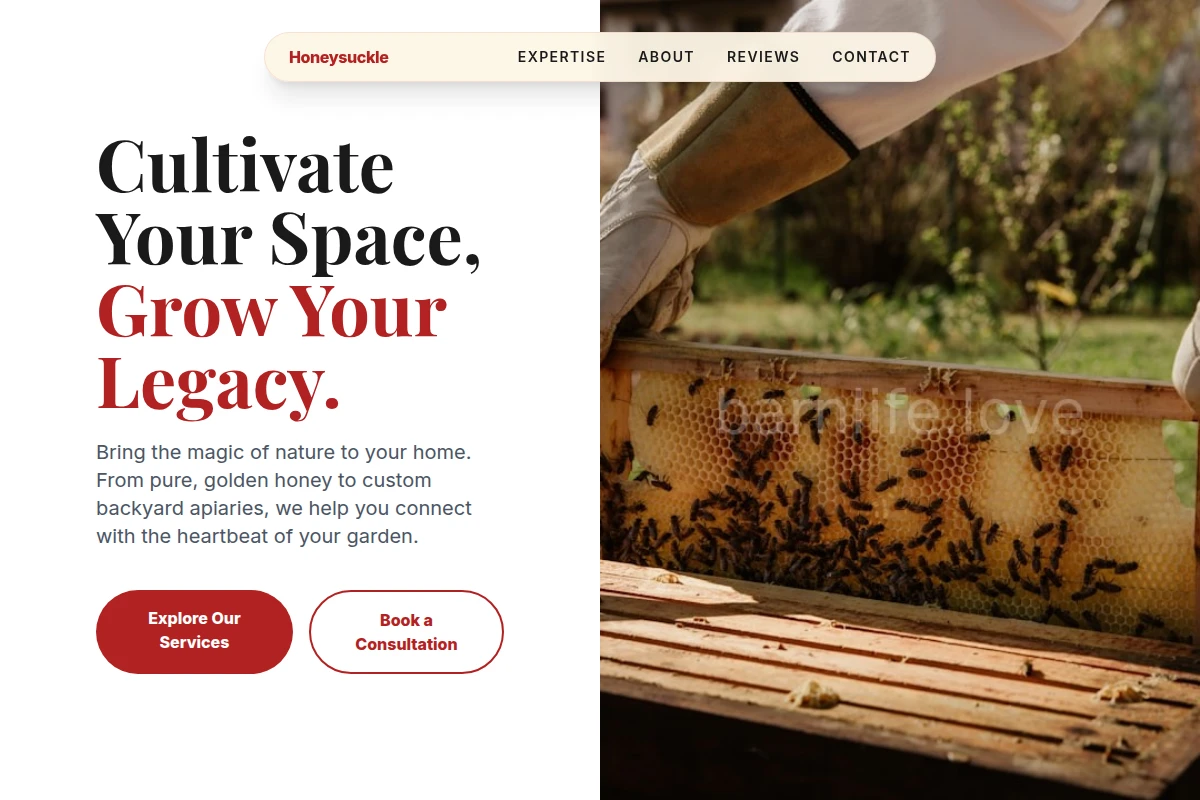 Honeysuckle Beekeeping