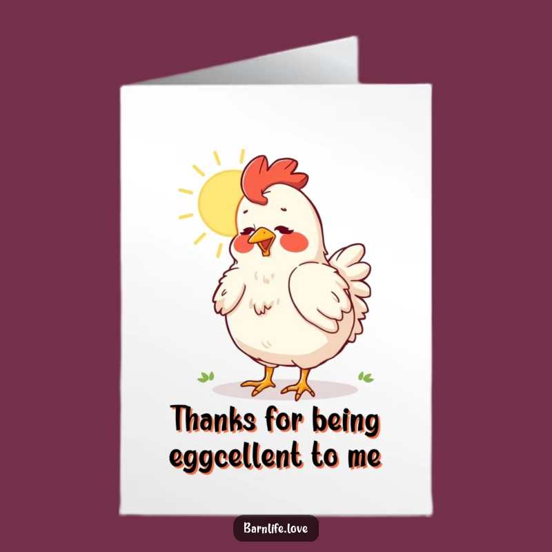 Free Printable Thank You Card: Funny Chicken Dusting Feathers, Grateful Downloadable Greeting
