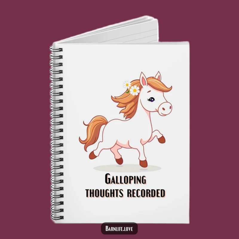 Funny Horse Trotting Notebook: Jot Down Ideas with Equestrian Style