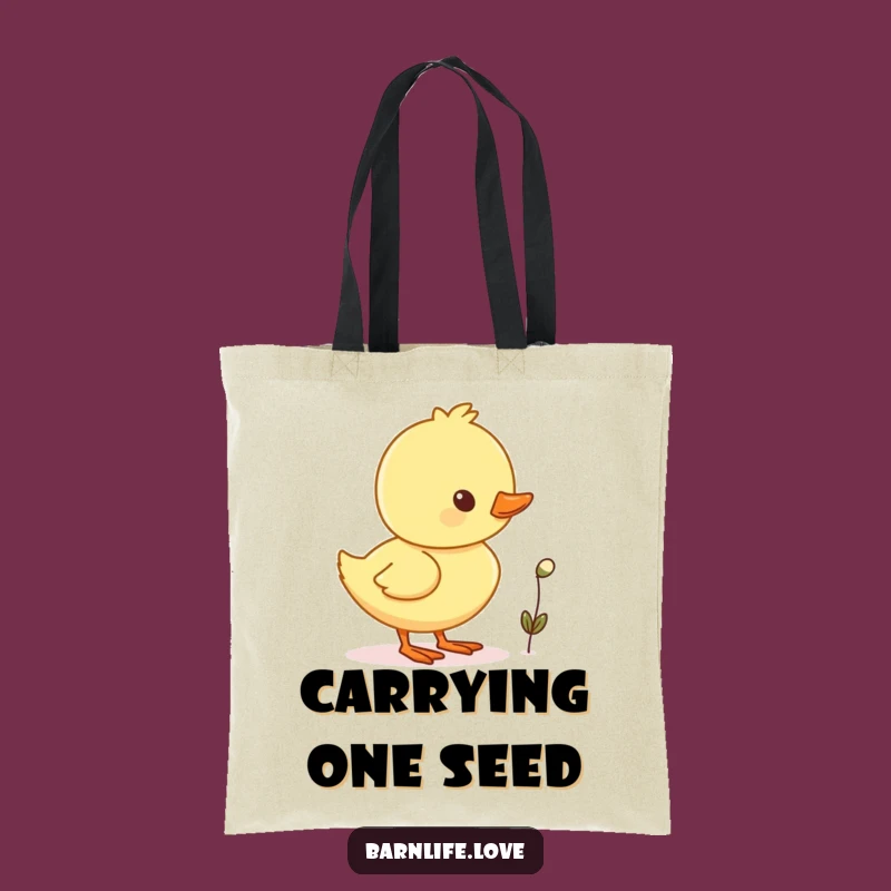 Funny Duckling Waddling Tote Bag: Carry Your Essentials with Cheer